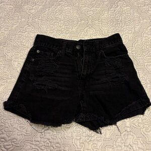 Aeropostale Black Mom Shorts Size 2